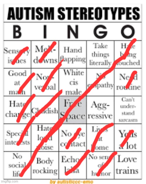 autism stereotypes bingo | image tagged in autism stereotypes bingo | made w/ Imgflip meme maker