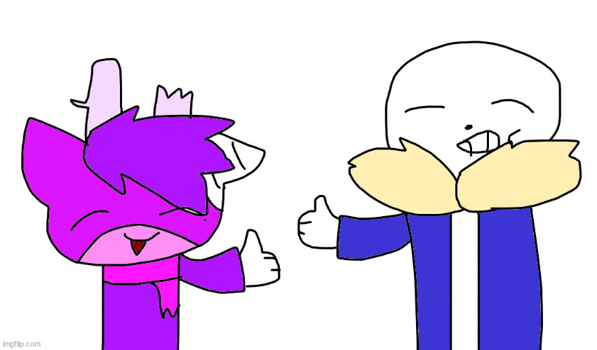snas and lurcky from underthetable | made w/ Imgflip meme maker