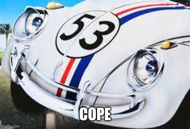 smug herbie | COPE | image tagged in smug herbie | made w/ Imgflip meme maker