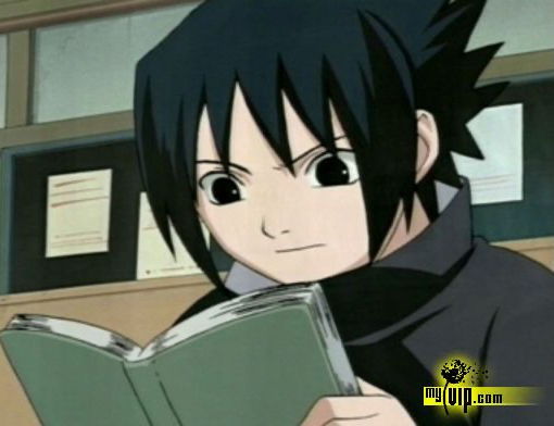 Sasuke Reading Book Blank Meme Template