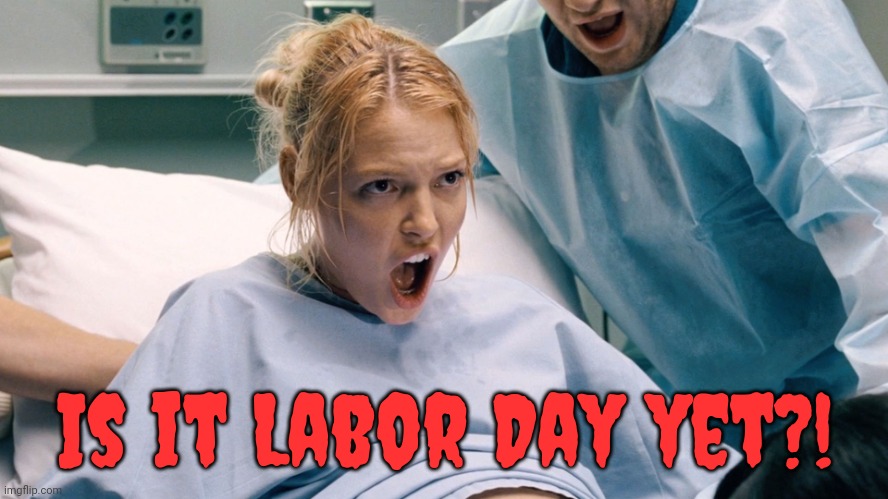 Get it out of me already! | Is it Labor Day yet?! | image tagged in pregnant anger,birthday,xenomorph,shitpost | made w/ Imgflip meme maker