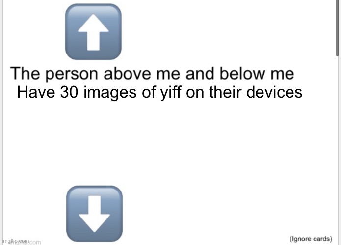 Person above below | Have 30 images of yiff on their devices | image tagged in person above below | made w/ Imgflip meme maker