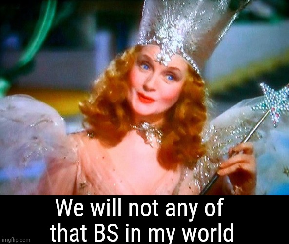 Fairy Tale | We will not any of 
that BS in my world | image tagged in fairy tale | made w/ Imgflip meme maker