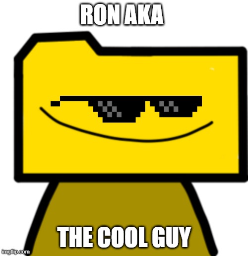 Ron | RON AKA; THE COOL GUY | image tagged in ron | made w/ Imgflip meme maker