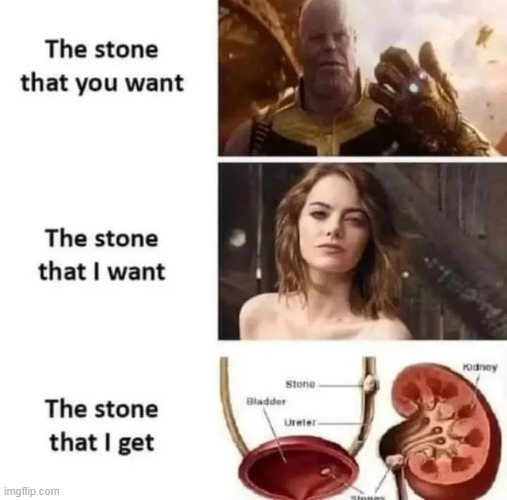 Stones | image tagged in marvel | made w/ Imgflip meme maker