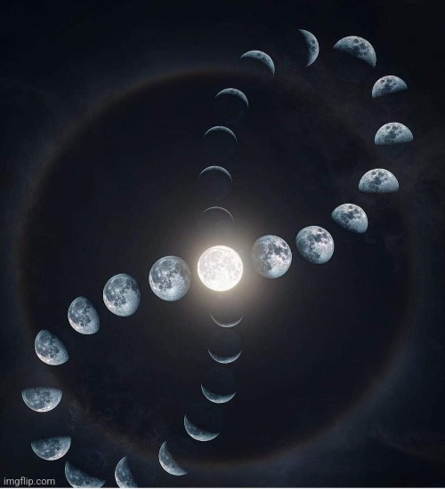 Infinity moon    Photo credit: picabuzz | image tagged in moon,infinite,space,awesome,photography | made w/ Imgflip meme maker