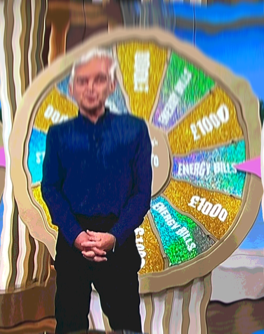 High Quality Phillip Schofield Wheel of Fortune Blank Meme Template