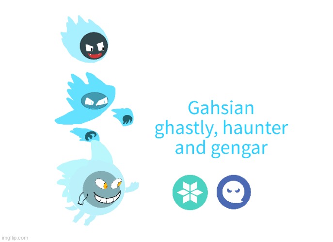made my ghost type homies a regional form :D | image tagged in custom pokemon | made w/ Imgflip meme maker