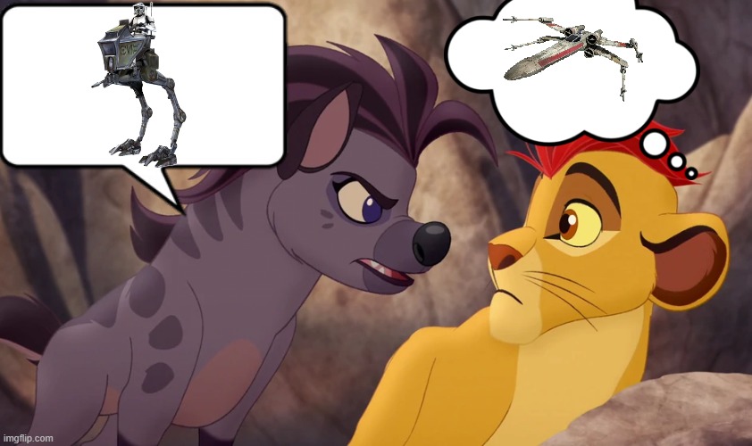 . | image tagged in jasiri yelling at kion,star wars,the lion king,the lion guard | made w/ Imgflip meme maker