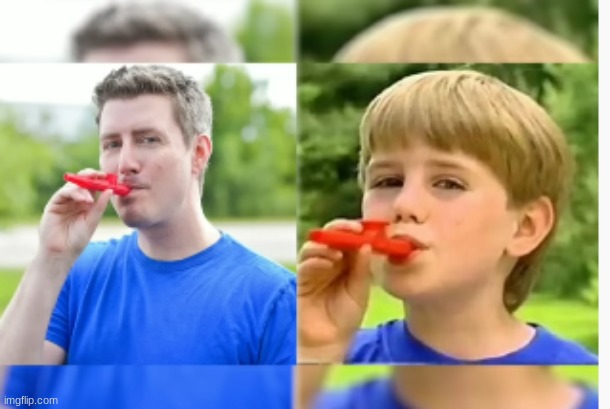 Kazoo Kid then and now | made w/ Imgflip meme maker