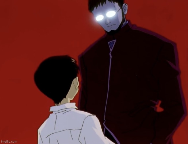 Evangelion stare ig | image tagged in evangelion stare ig | made w/ Imgflip meme maker