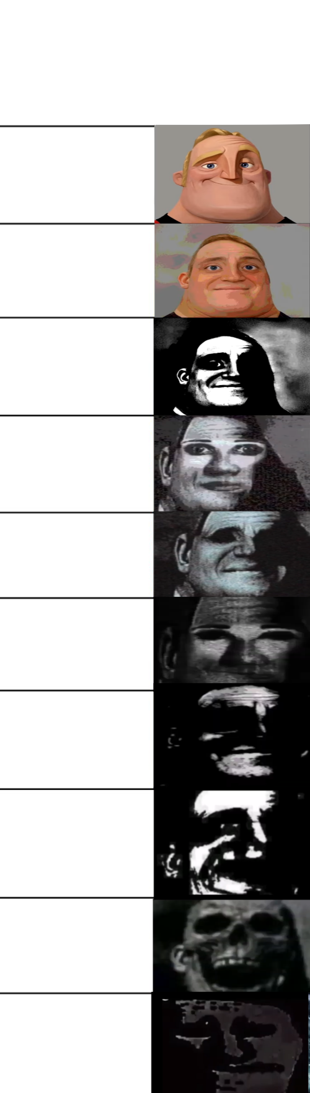 High Quality DA UNCANNY Blank Meme Template