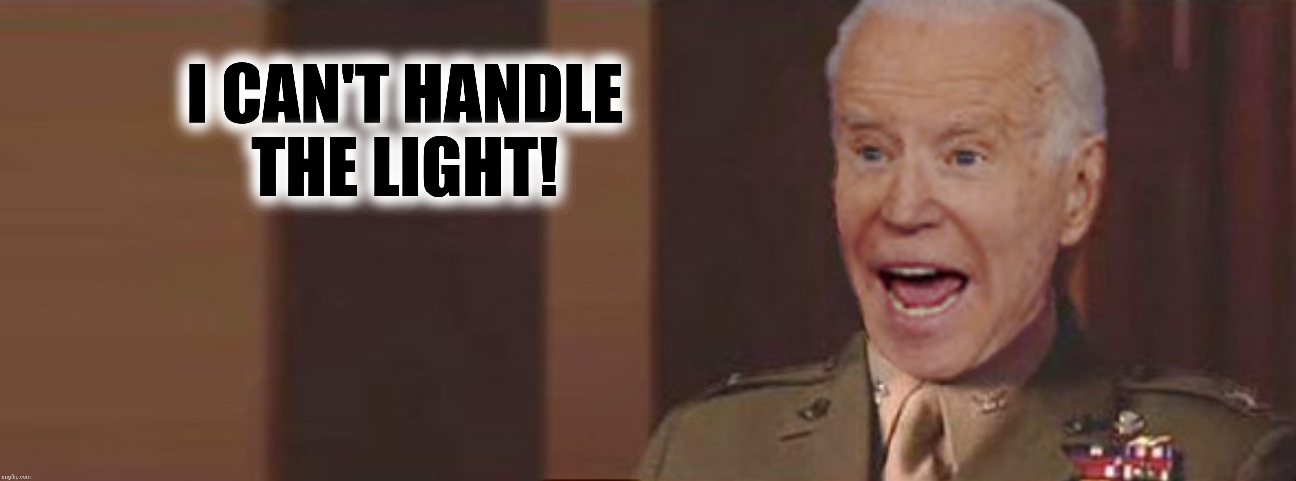 I CAN'T HANDLE
THE LIGHT! | made w/ Imgflip meme maker