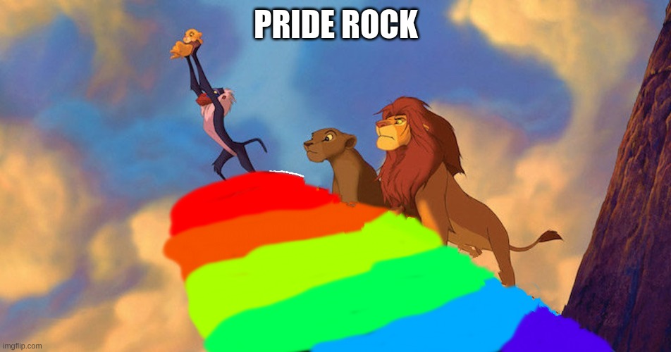PUN CITY!!!!!!!!!!!!!!!!!!!!!!!!!!!!!!!!!!!!! |  PRIDE ROCK | image tagged in funny,the lion king,pride,dead memes | made w/ Imgflip meme maker