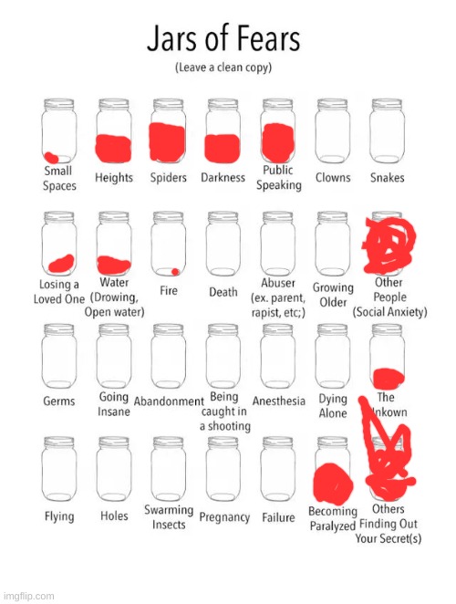 ok | image tagged in jar of fears clear version | made w/ Imgflip meme maker