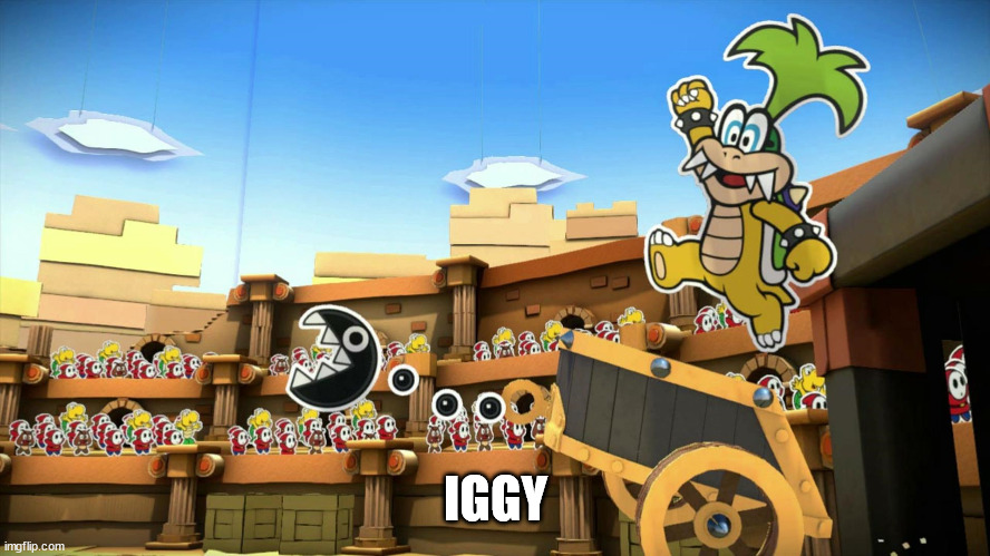 Iggy Chariot | IGGY | image tagged in iggy chariot | made w/ Imgflip meme maker