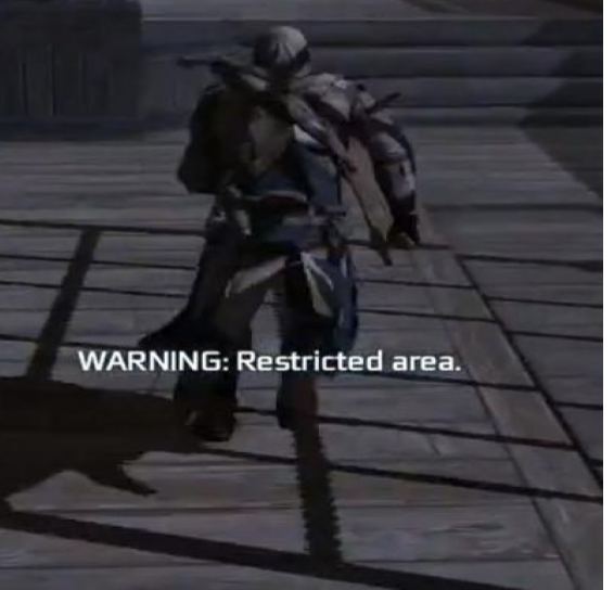 High Quality Warning: Restricted area Blank Meme Template