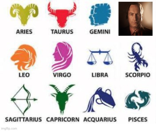 Which one are you? I’m a Saul | image tagged in zodiac signs | made w/ Imgflip meme maker