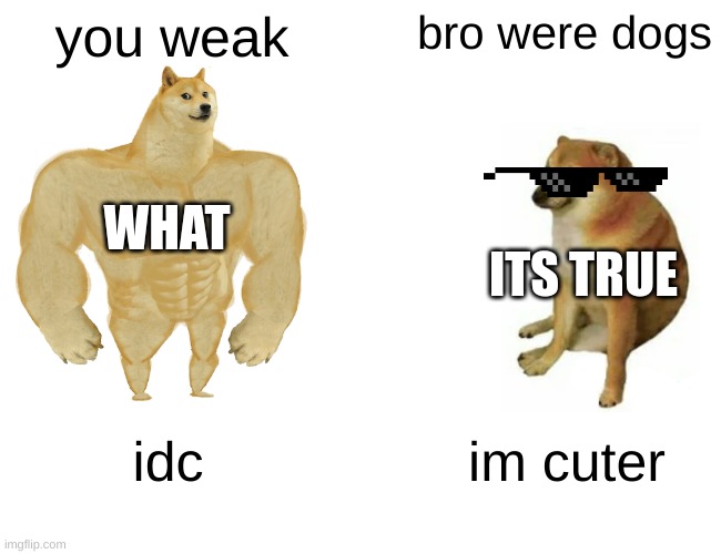 Buff Doge vs. Cheems Meme - Imgflip