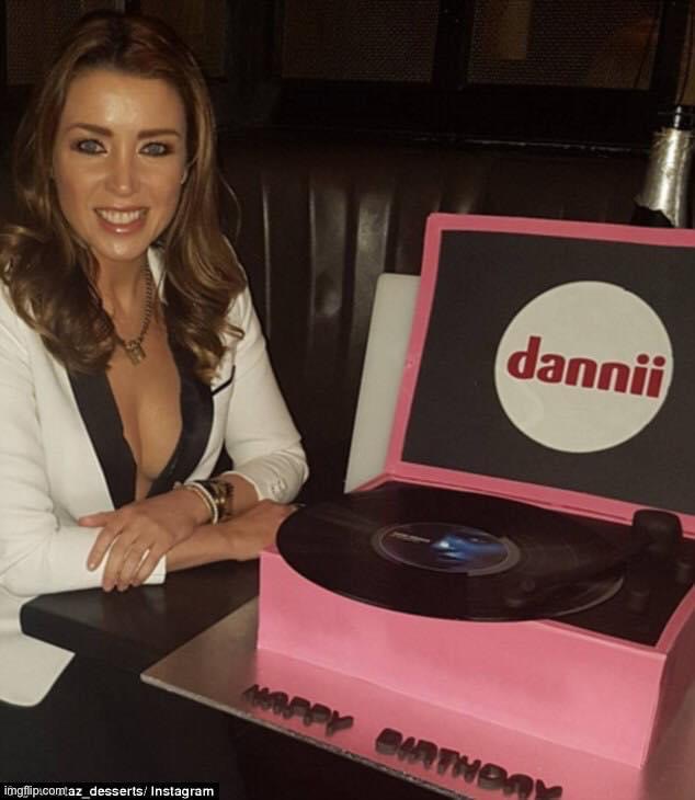 Dannii record birthday cake | image tagged in dannii record birthday cake | made w/ Imgflip meme maker