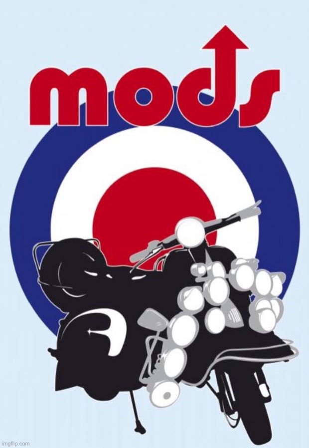 Mods making aggressive Vespa noises. | image tagged in mod vespa | made w/ Imgflip meme maker