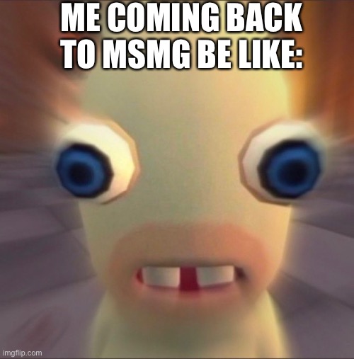 So global mods own this now? Wow. Y’all messed up. | ME COMING BACK TO MSMG BE LIKE: | made w/ Imgflip meme maker