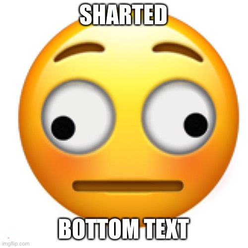 SHARTED; BOTTOM TEXT | made w/ Imgflip meme maker