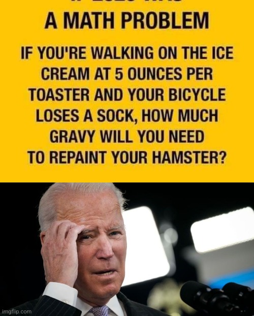 Don't Confuse Joe | image tagged in president | made w/ Imgflip meme maker