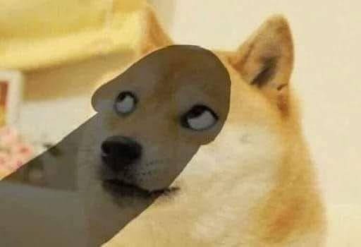 High Quality Dick Shadow Doge Blank Meme Template