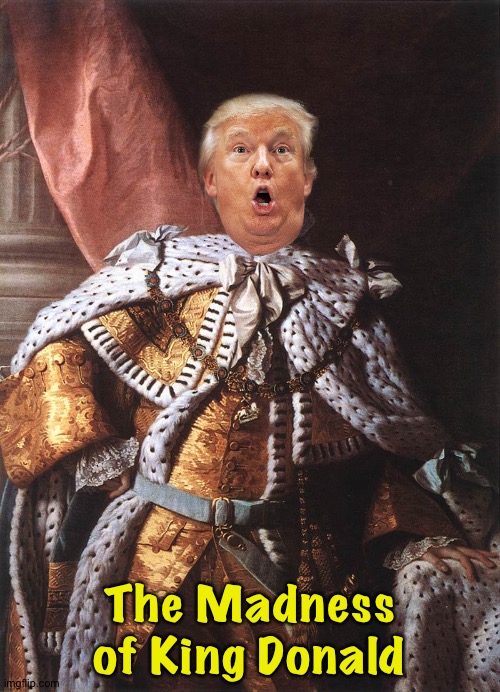 His Majesty, King Donald | The Madness of King Donald | image tagged in king george iii | made w/ Imgflip meme maker