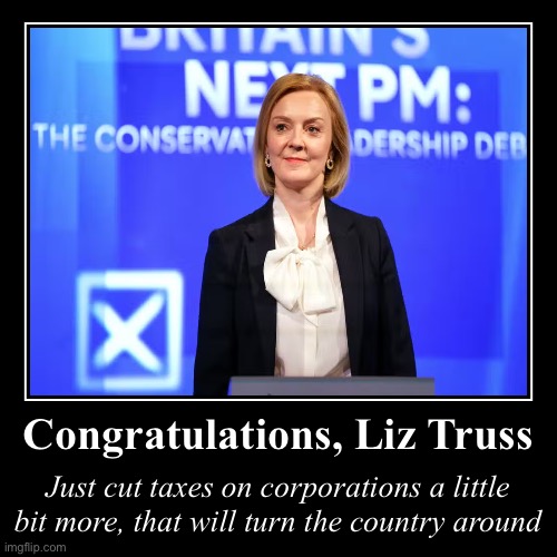 Congratulations Liz Truss Blank Meme Template