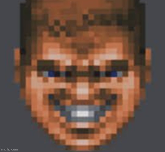 Doomguy Smiling Sprite | image tagged in doomguy smiling sprite | made w/ Imgflip meme maker