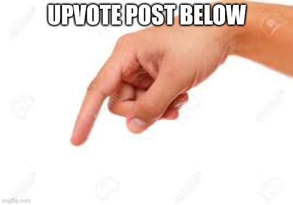 the person below | UPVOTE POST BELOW | image tagged in the person below | made w/ Imgflip meme maker