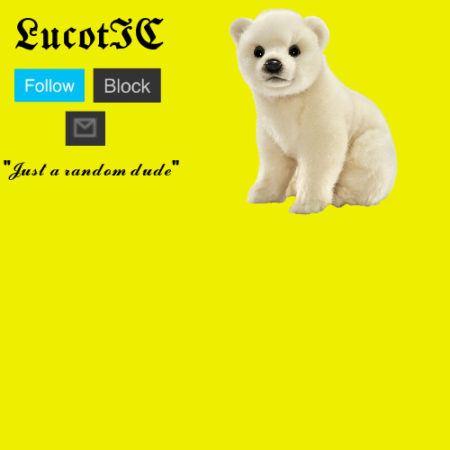 LucotIC "Polar Bear" announcement template Blank Meme Template
