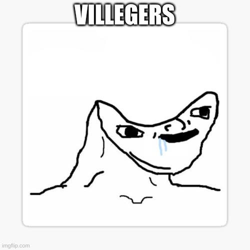 Dumb Wojack | VILLEGERS | image tagged in dumb wojack | made w/ Imgflip meme maker