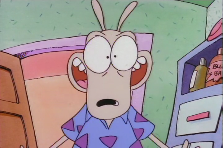 High Quality Surprised Rocko Blank Meme Template
