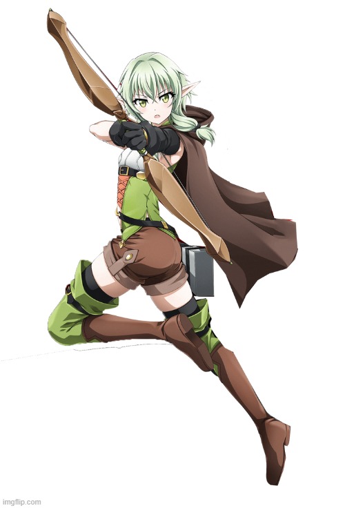 Elf Archer of GS is flat but thicc | made w/ Imgflip meme maker