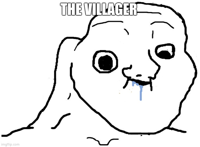 Brainlet Stupid | THE VILLAGER | image tagged in brainlet stupid | made w/ Imgflip meme maker