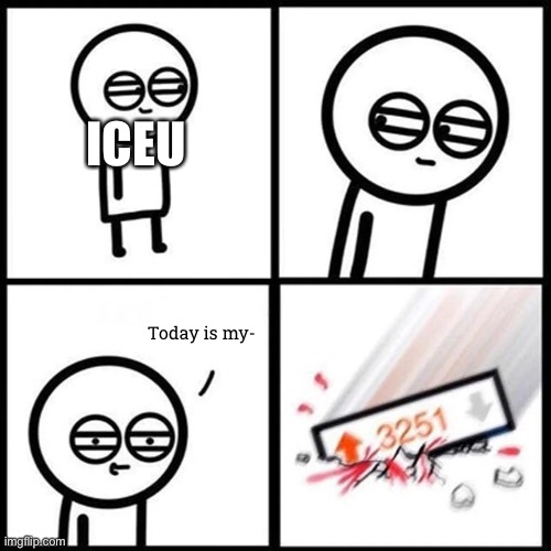 3251 Upvotes Mobile Friendly | ICEU; Today is my- | image tagged in 3251 upvotes mobile friendly | made w/ Imgflip meme maker