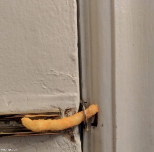 Cheetos Door Lock | image tagged in cheetos door lock | made w/ Imgflip meme maker