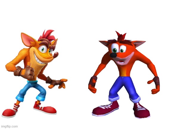Crash Bandicoot Meme Template | image tagged in blank white template | made w/ Imgflip meme maker
