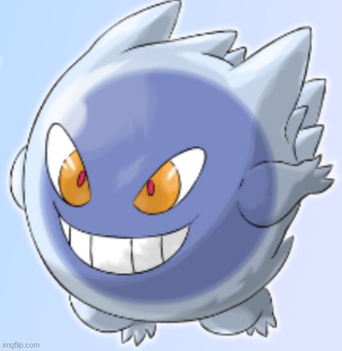 This remaster took me an entire day, but here is the better version of gahsian gengar! | image tagged in custom pokemon,remaster | made w/ Imgflip meme maker