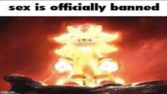 sex is officially banned | image tagged in sex is officially banned | made w/ Imgflip meme maker