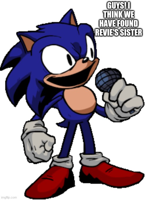 EXE's Reaction To Meowbahh | GUYS! I THINK WE HAVE FOUND REVIE'S SISTER | image tagged in sonic exe,meowbahh,rant | made w/ Imgflip meme maker