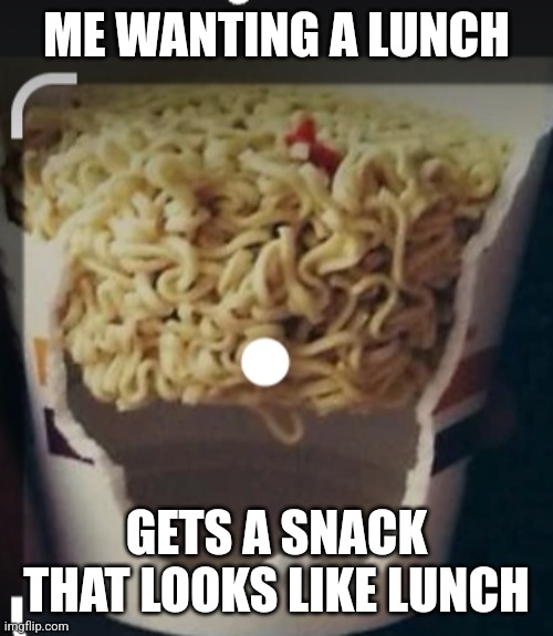 I am still hungry | ME WANTING A LUNCH; GETS A SNACK THAT LOOKS LIKE LUNCH | image tagged in memes | made w/ Imgflip meme maker