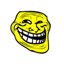 High Quality yellow trollface Blank Meme Template