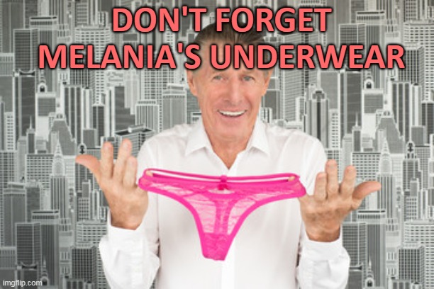 DON'T FORGET MELANIA'S UNDERWEAR | made w/ Imgflip meme maker