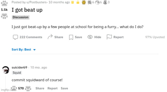 squidward moment | image tagged in memes,funny,squidward,reddit,furry,anti furry | made w/ Imgflip meme maker