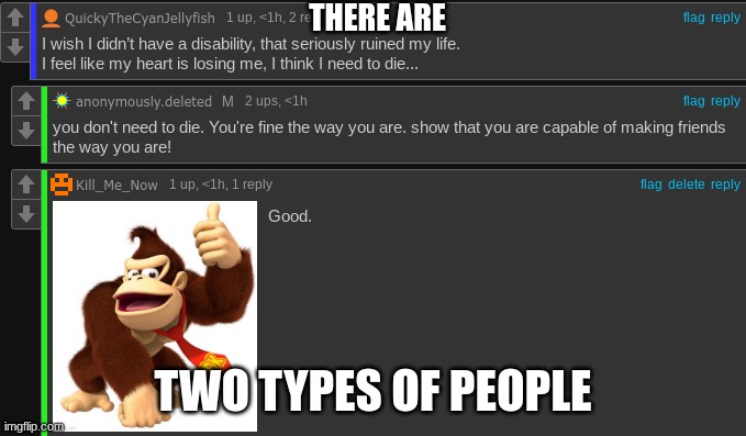 THERE ARE; TWO TYPES OF PEOPLE | made w/ Imgflip meme maker