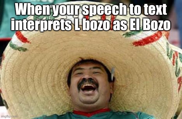 Mexico | When your speech to text interprets L bozo as El Bozo | image tagged in mexico | made w/ Imgflip meme maker